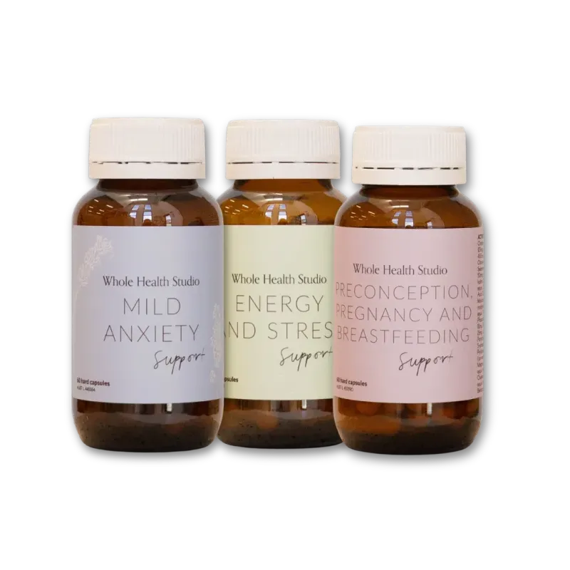 Postpartum Bundle- Energy, Mild anxiety and Breastfeeding Support