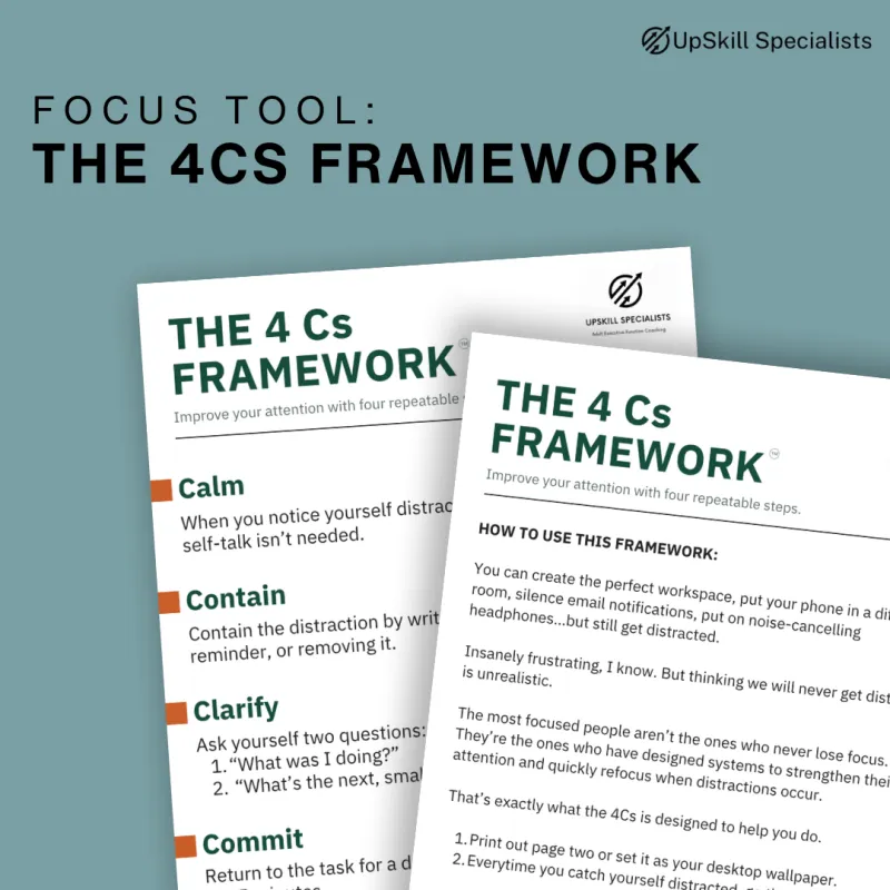 Focus Tool: The 4Cs Framework