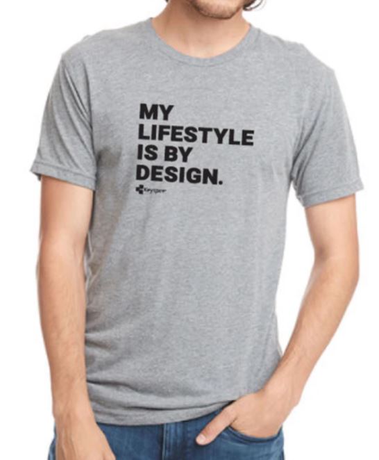 T-Shirt -Lifestyle by Design - Grey