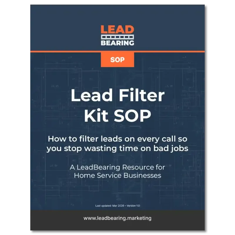 Lead Filter Kit SOP