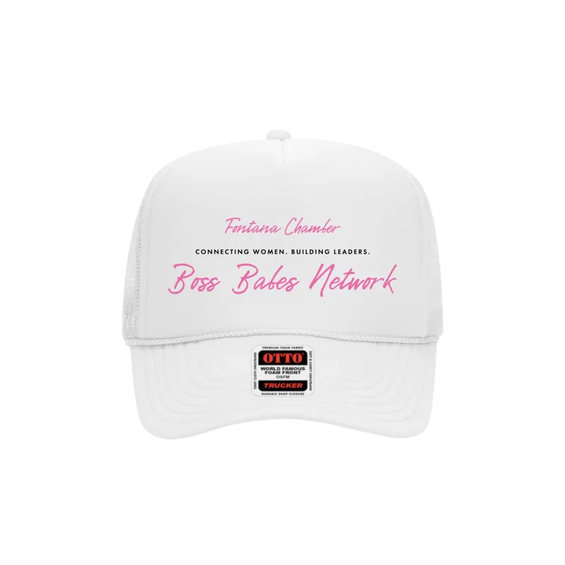 FCC "Boss Babe Signature Trucker" White 