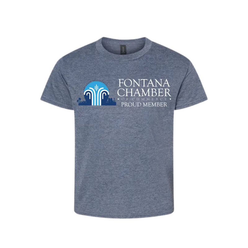 FCOC "Fontana Chamber Proud Tee" Heather Navy