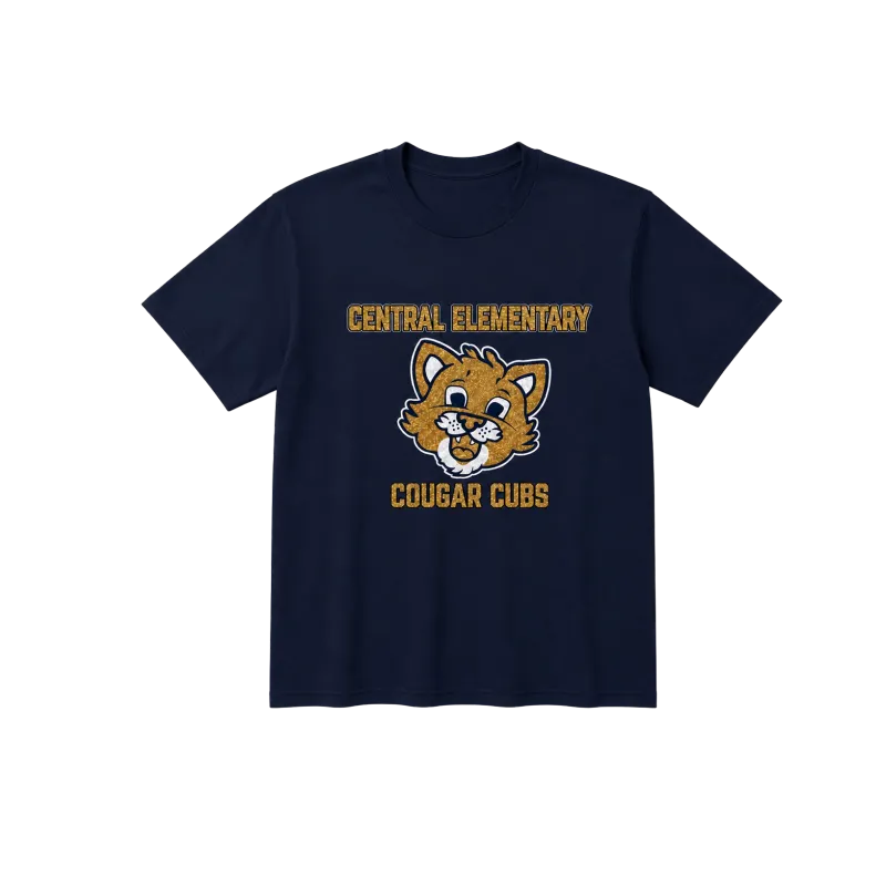 CENT Central Elementary Cougar Cubs Glitter T