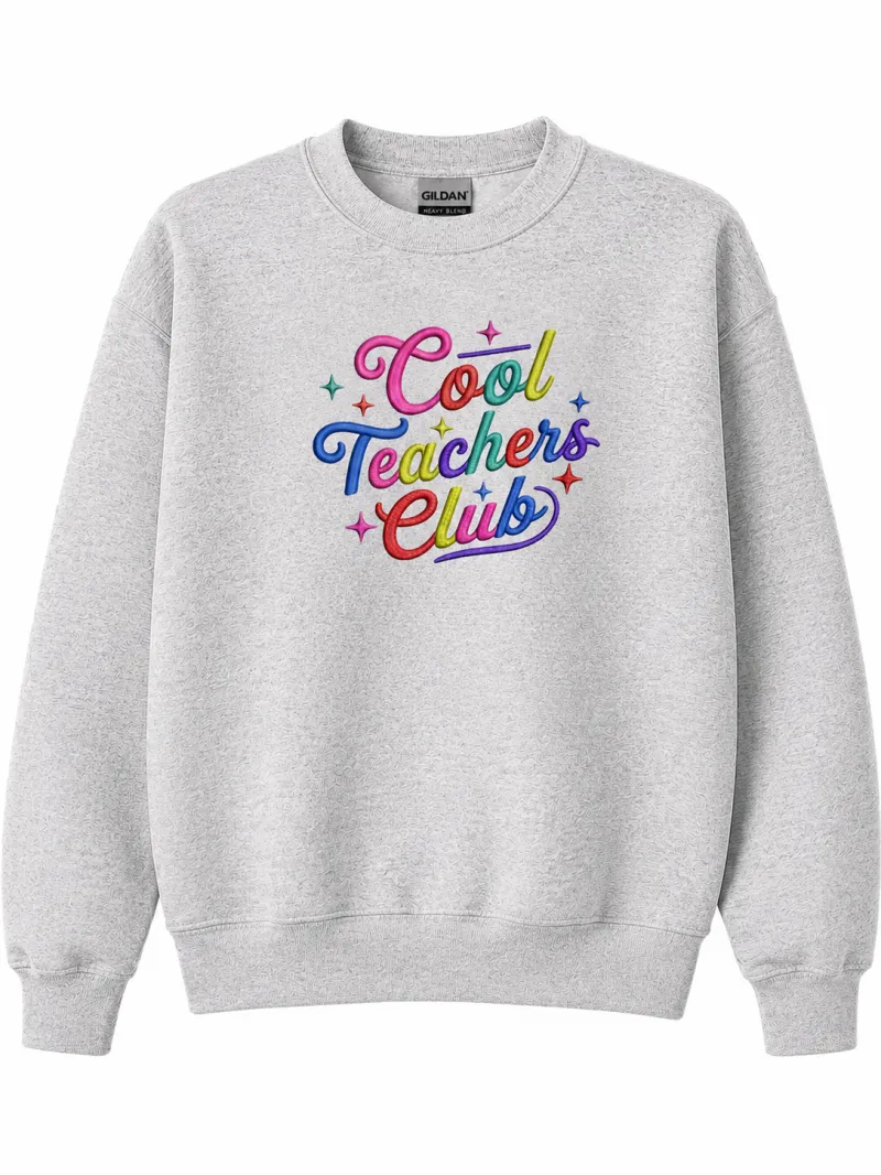"STAFF" COOL TEACHERS CLUB EMBROIDERED CREWNECK CCE 26-27