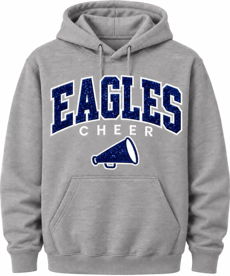 UCA Eagles Megaphone Glitter Hoodie UCA 26-27