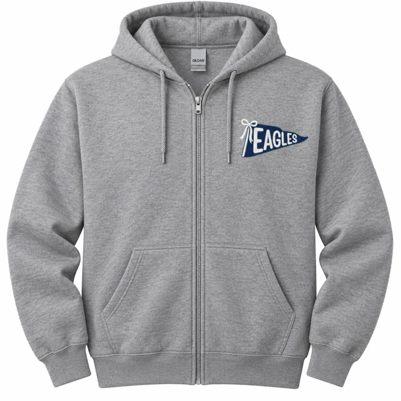 UCA Eagles Pennant Embroidered Zip-Up Hoodie UCA 26-27