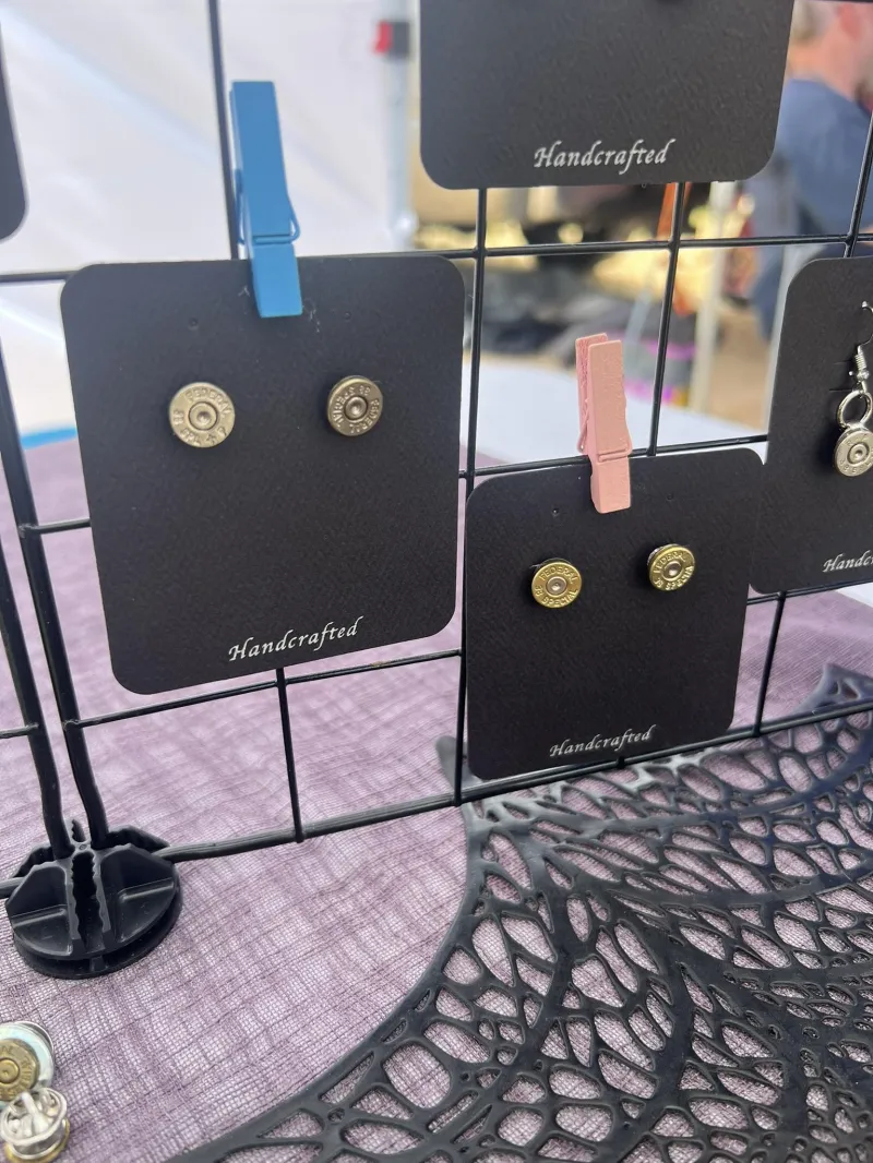 Handmade Bullet Stud Earrings