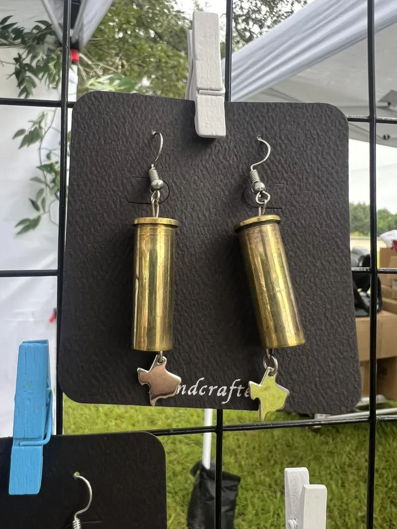Handmade Sterling Bullet Earrings