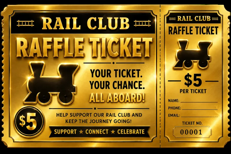 $5 Rail Club Raffle Ticket