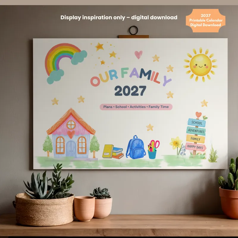 2027 Calendar – Kids & Family