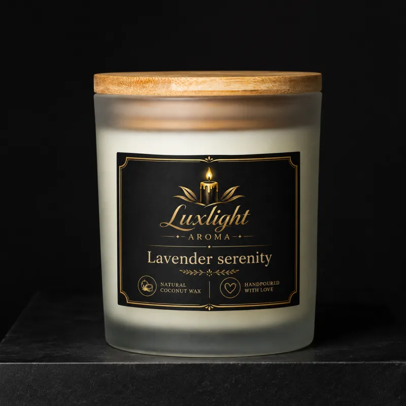 Lavender Serenity 8 Oz Coconut Wax Candle | Relaxing Lavender Candle