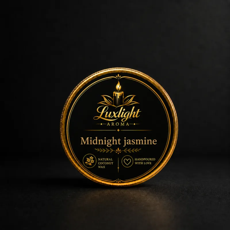 Midnight Jasmine Coconut Wax Tin Candle | 2 Oz Floral Mini Candle