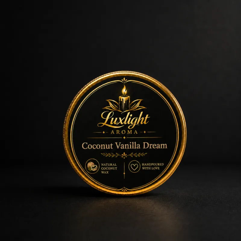 Coconut Vanilla Dream Coconut Wax Tin Candle | 2 Oz Mini Candle