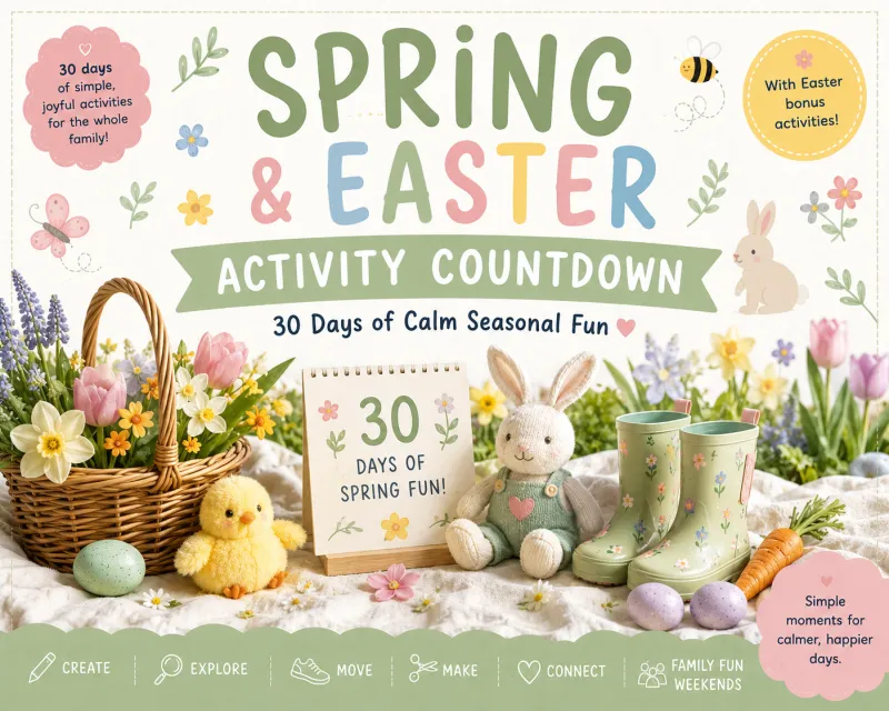 Spring & Easter Activity Countdown for Kids