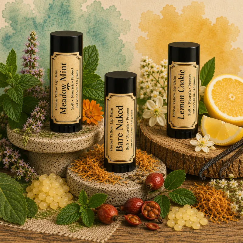 Herbal infused Tallow Lip Balm