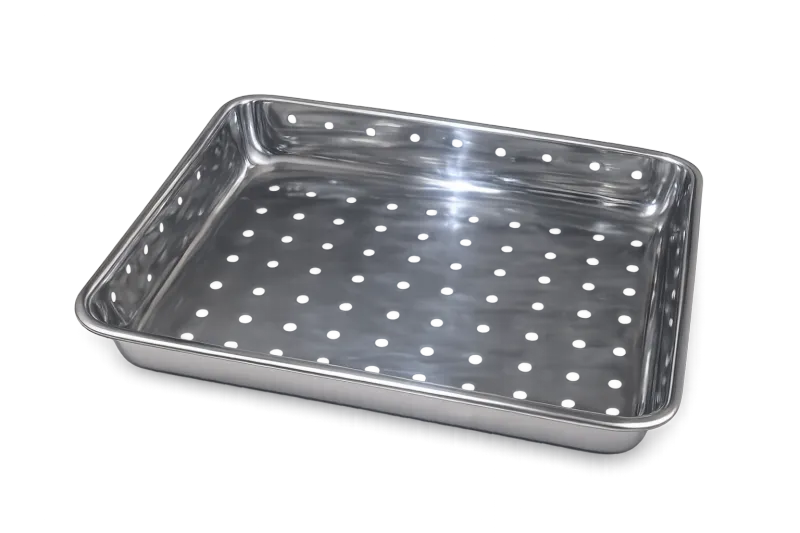 Stainless Steel Perforated Trays – Sterilising & Draining Trays – Multiple Sizes