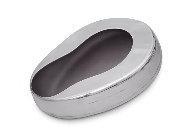 Stainless Steel Bedpan – Medical Grade Patient Toilet Aid