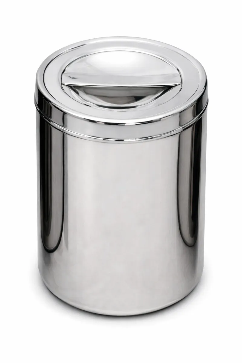 Stainless Steel Dressing Jar – with Lid