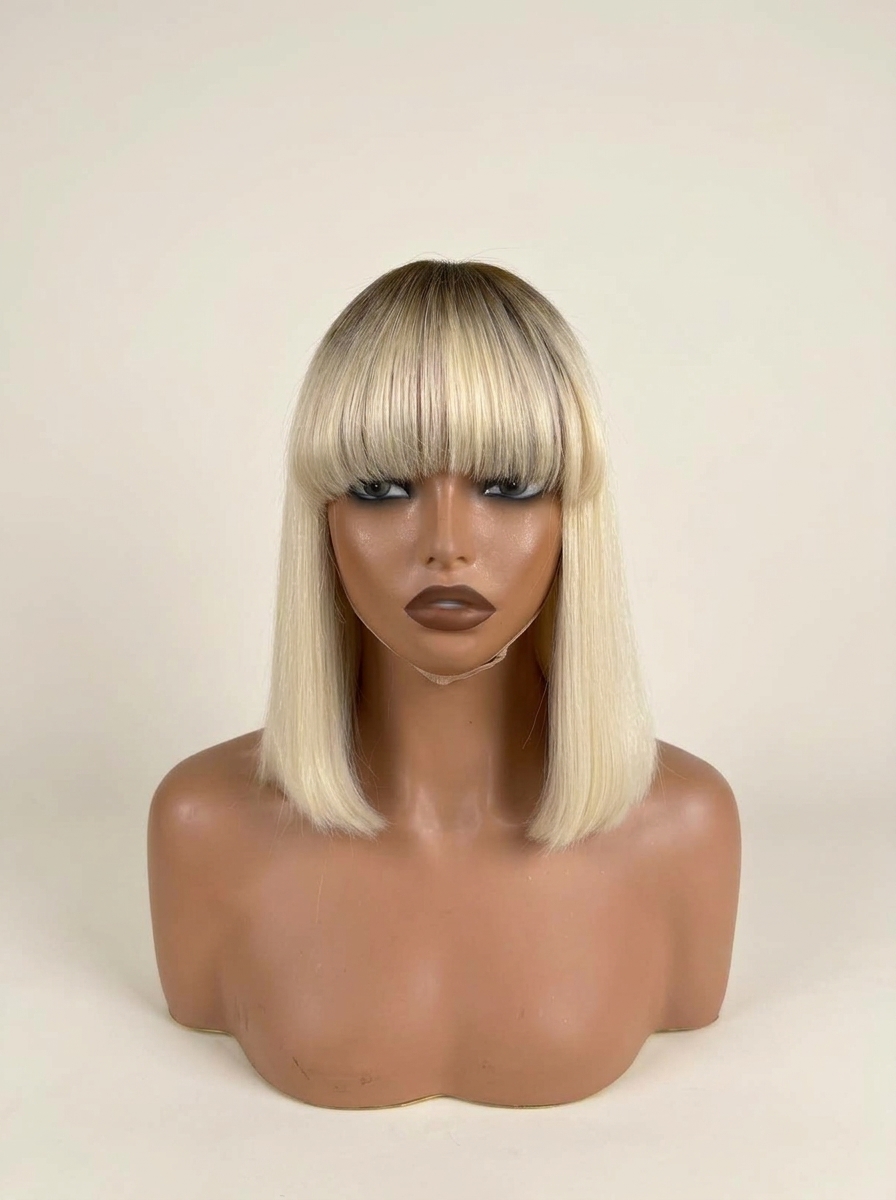 LUSHERA HAIRLINE — Blonde Bob With Bangs