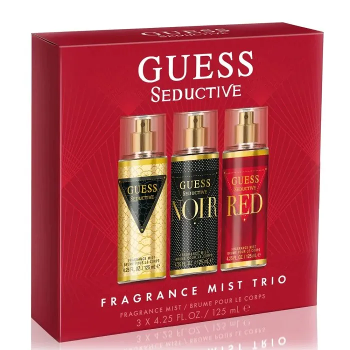 Guess Seductive Fragrance Mist Set For Women 3x125ML (Seductive + Seductive Noir + Seductive Red)