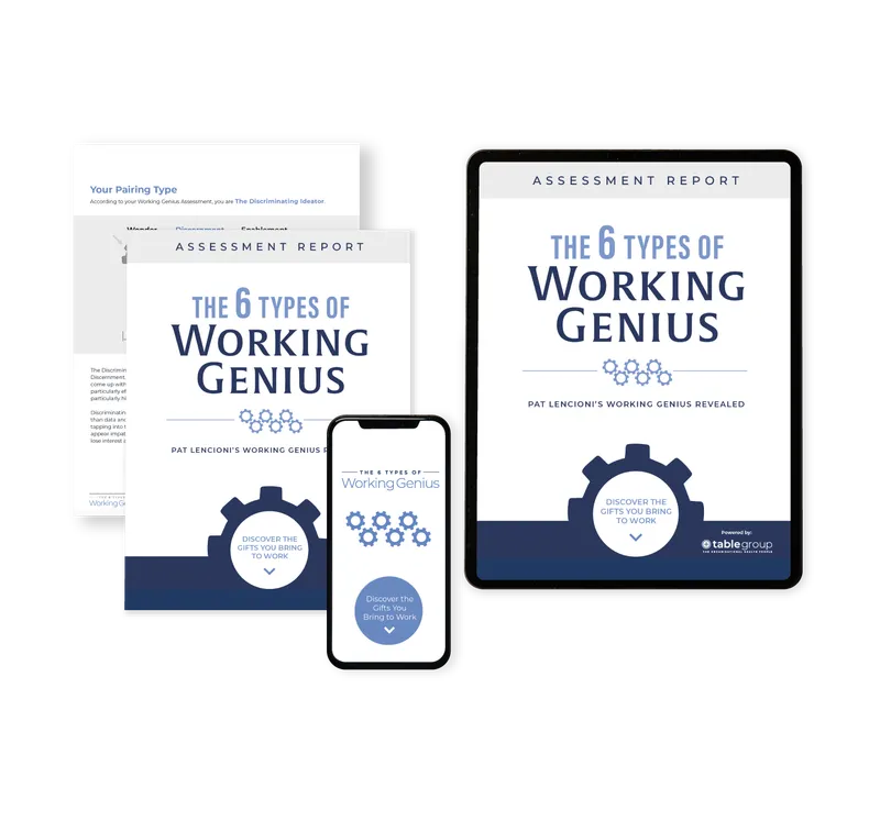 The Six Types of Working Genius Assessment