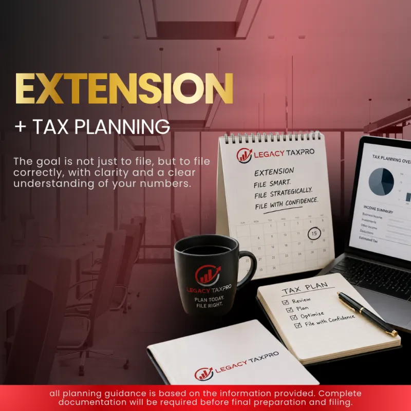 Extension + Tax Planning