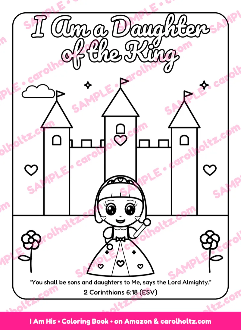 I Am His - Girls Coloring Book