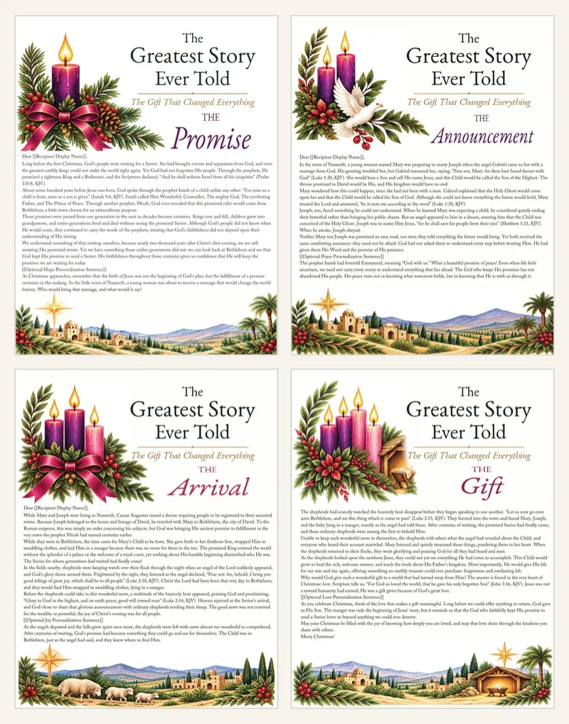 The Greatest Story Ever Told — 4-Week Family Advent Collection