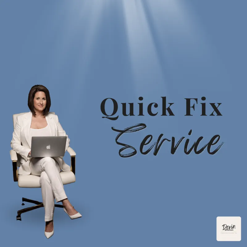Quick Fix Service (Done For You)