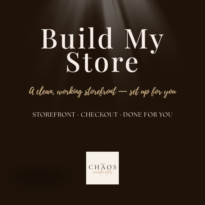 Simple Storefront Build (Done For You)