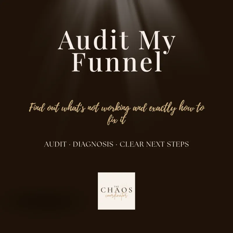 Mini Funnel Audit - What’s Not Working + How to Fix It
