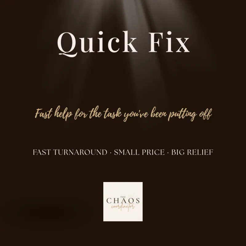 Quick Fix Service (Done For You)