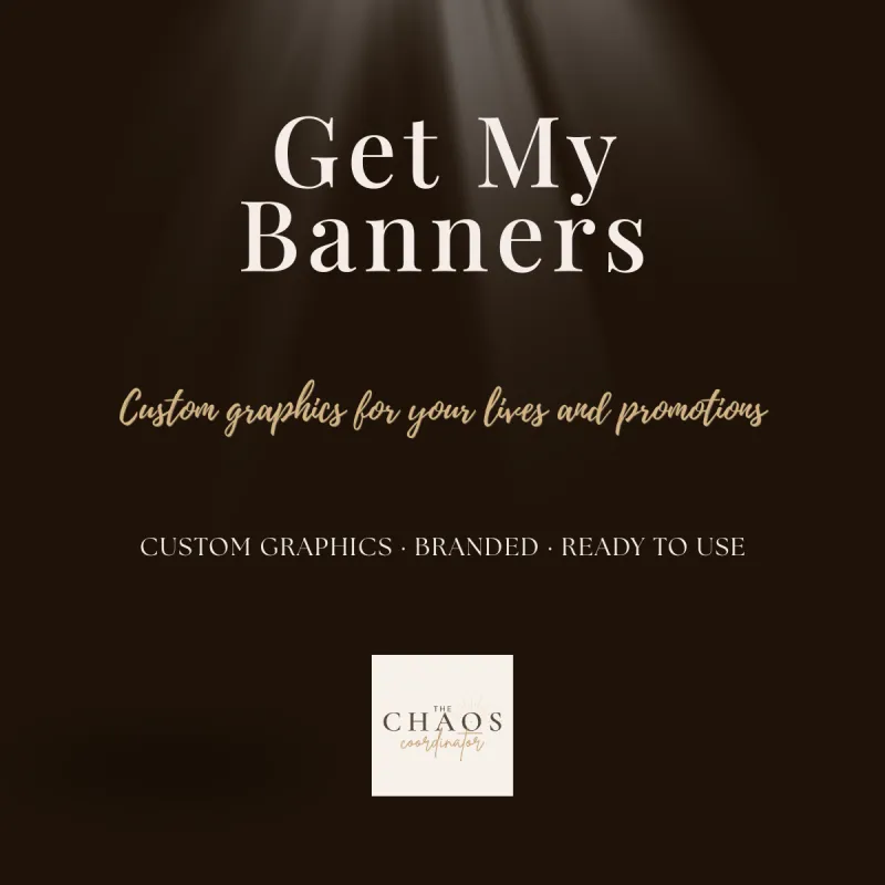 Live Banner Pack - Custom Graphics for Your Lives & Promotions