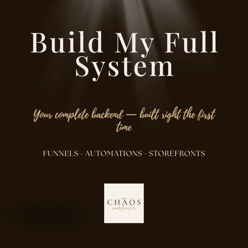 Full System Build (Done For You)