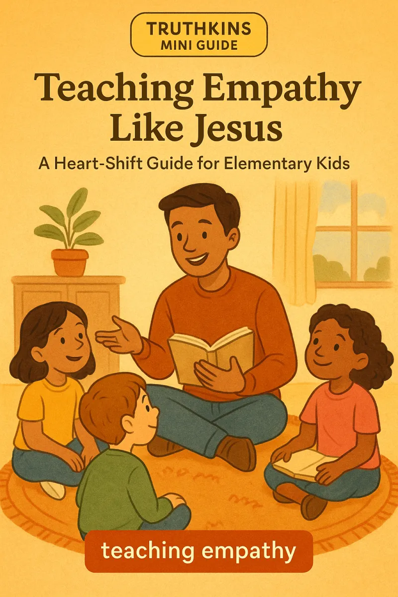 Teaching Empathy Like Jesus, A Heart-Shift Guide for Elementary Kids - A Truthkins Mini Guide