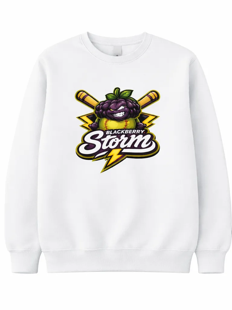Adult White Crewneck Sweatshirt (BS-AWS)