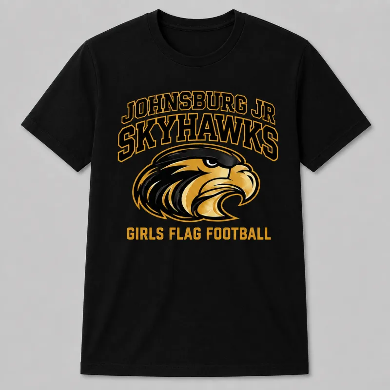Johnsburg Jr. Skyhawks Girls Flag Football T-Shirt