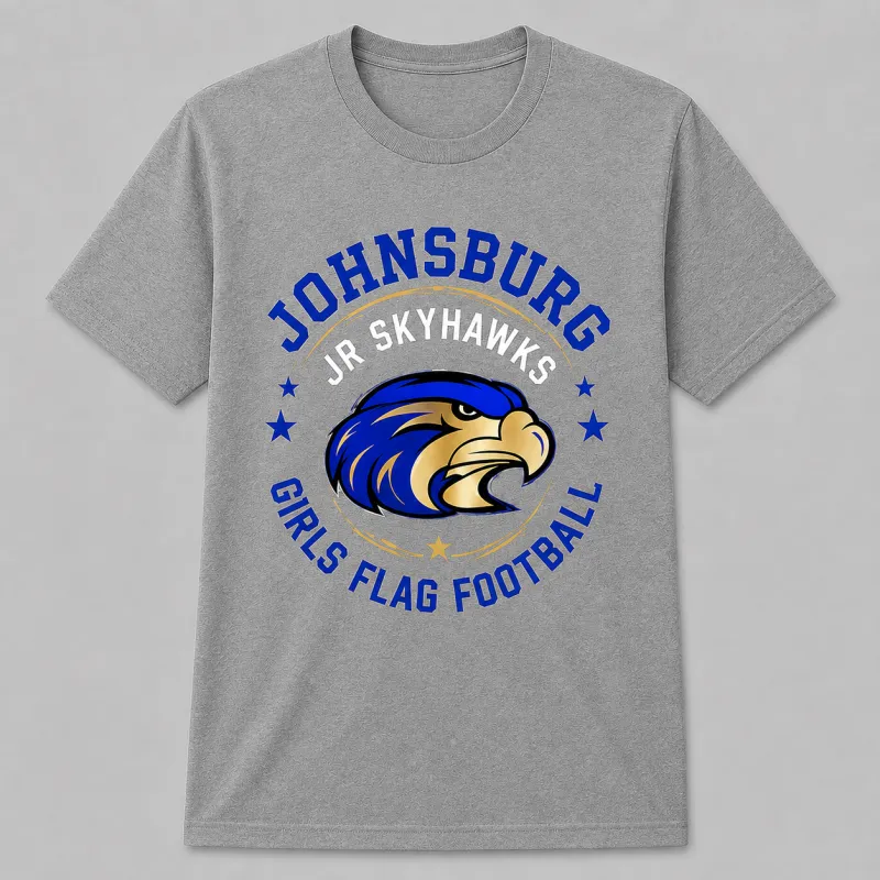 Johnsburg Jr. Skyhawks Girls Flag Football T-Shirt