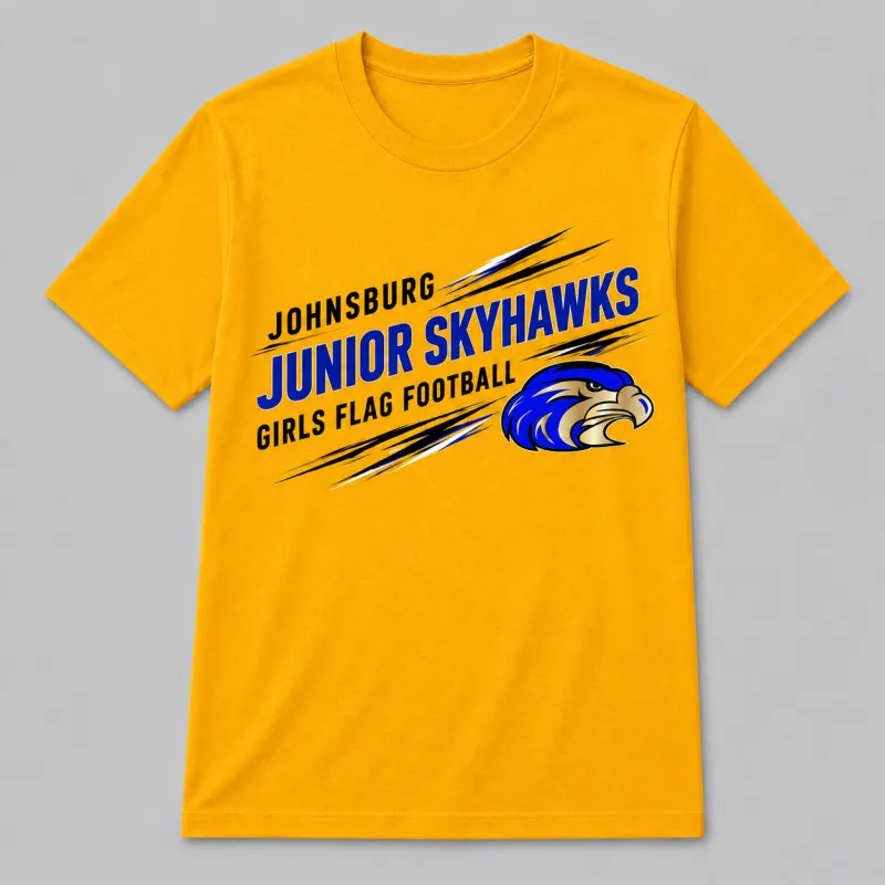 Johnsburg Jr. Skyhawks Girls Flag Football T-Shirt