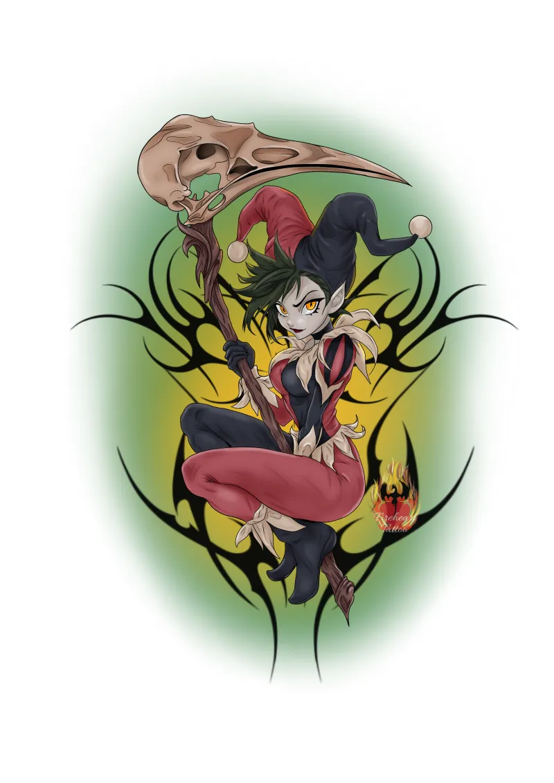 Jester-Available Tattoo Design