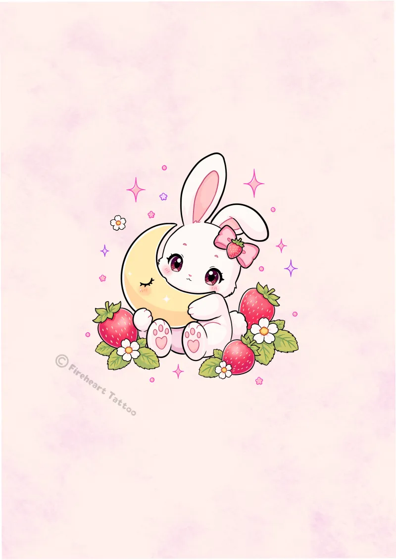 Strawberry Moon Bunny