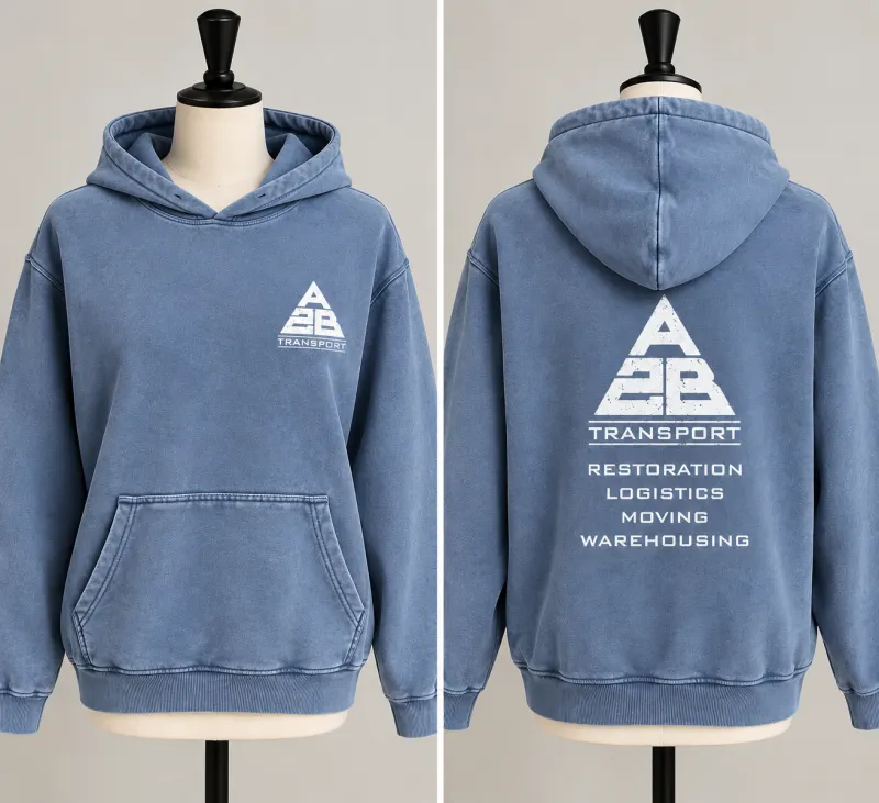 A2B Transport Vintage Wash Unisex Hoodie