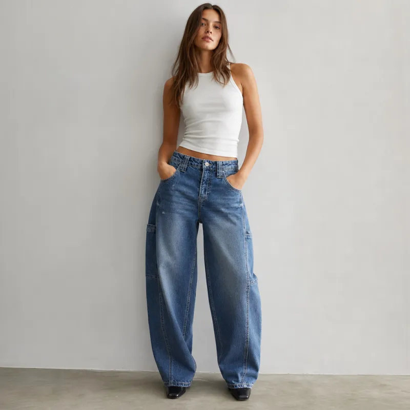 Jeans Denim Barrel Fit BALAM