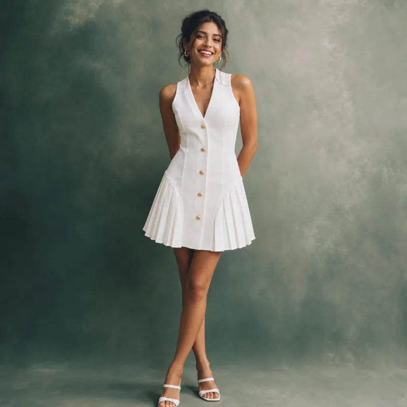 Vestido Mini Halter Elegance