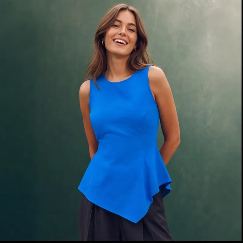Blusa Asymetric Blue Chic