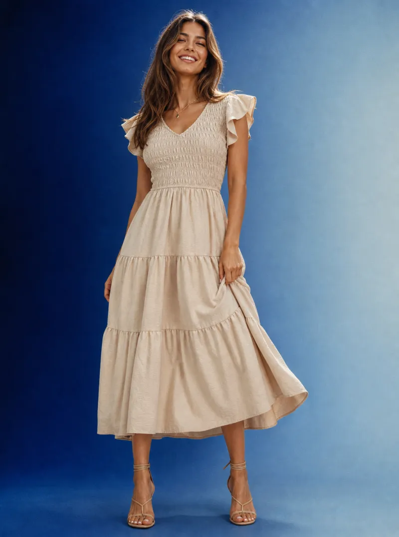 Vestido Midi Romantic Breeze