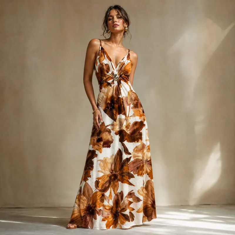 Vestido Maxi Autumn Bloom