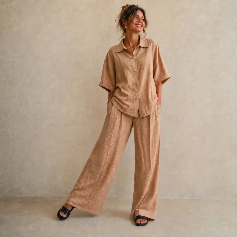 Conjunto Linen Breeze Camel