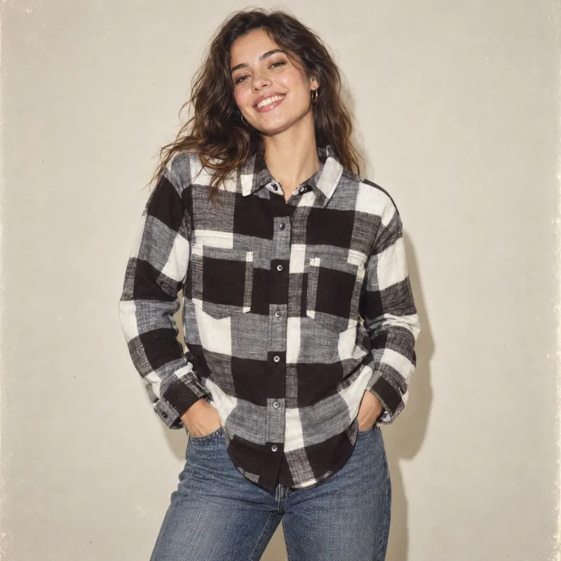 Camisa Franela Buffalo Check Cuadro Grande