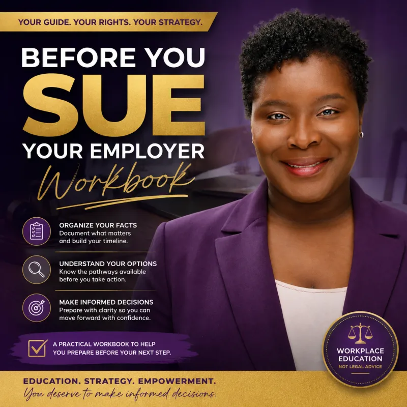 Before You Sue Workbook